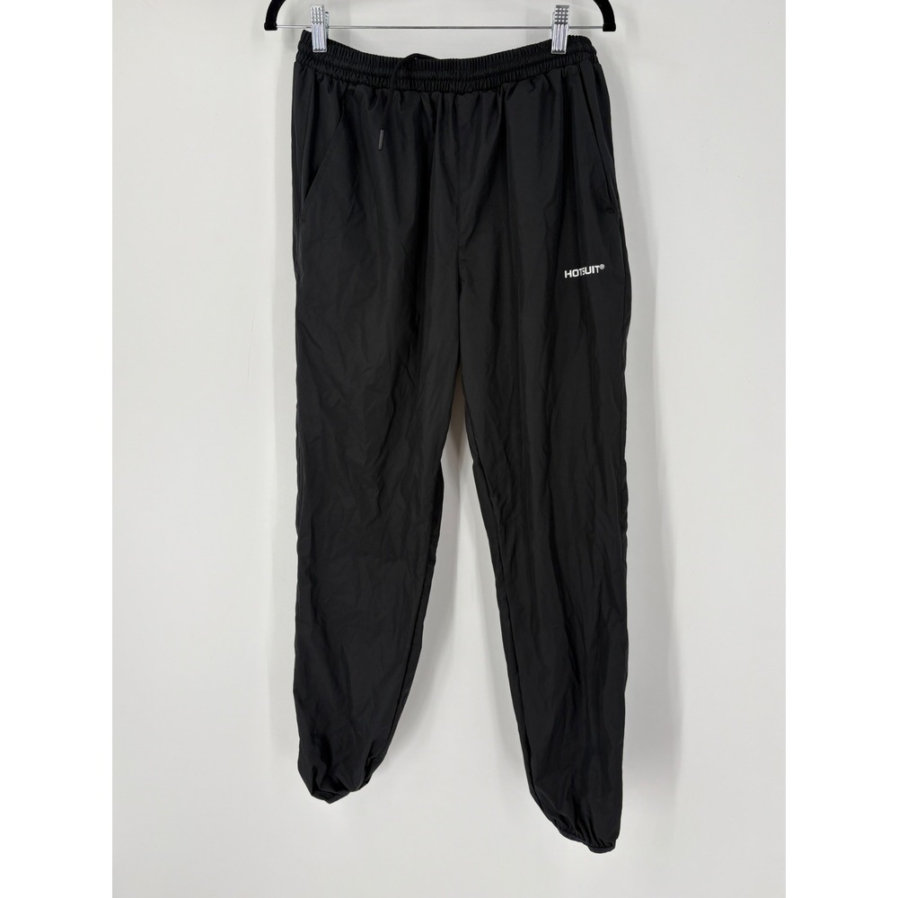 Hotsuit Women Sauna Pants Black Silver Ion Sweat Joggers Large Weight Loss Gym